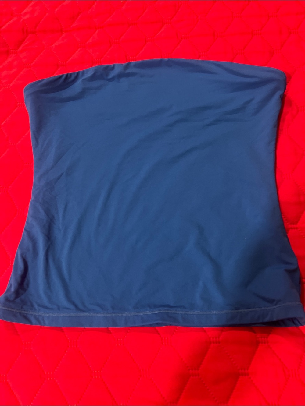 Suuksess Classic Strapless Bandeau Tube Top in Blue